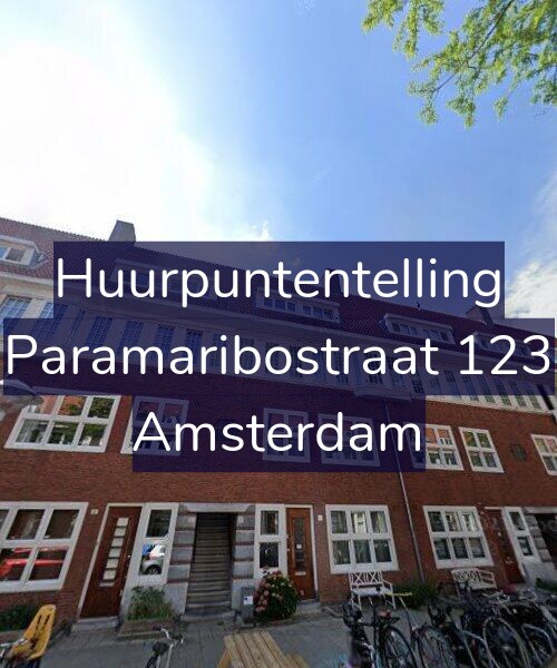 Foto gevel Huurpuntentelling voor Paramaribostraat 123, Amsterdam