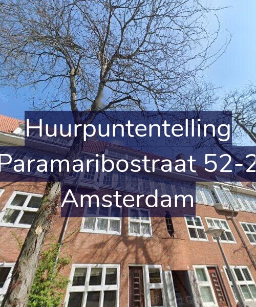 Foto gevel Huurpuntentelling voor Paramaribostraat 52-2, Amsterdam