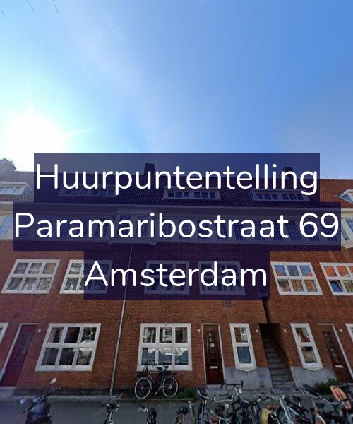 Foto gevel Huurpuntentelling voor Paramaribostraat 69, Amsterdam