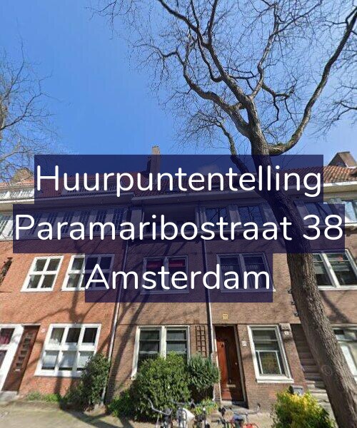 Foto gevel Huurpuntentelling voor Paramaribostraat 38, Amsterdam