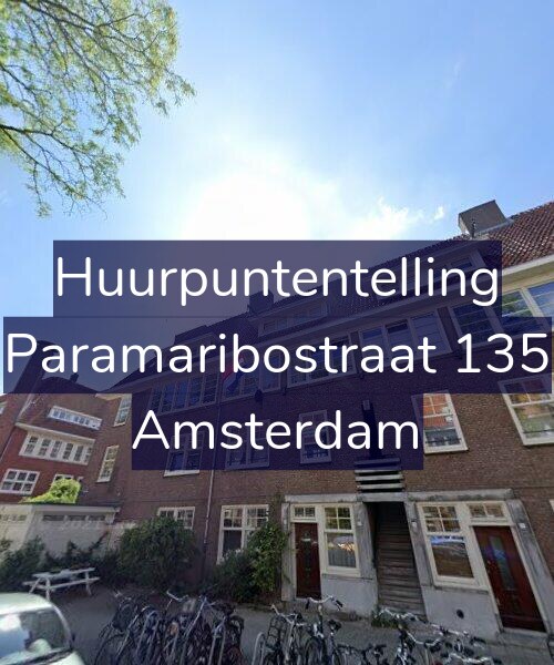 Foto gevel Huurpuntentelling voor Paramaribostraat 135, Amsterdam
