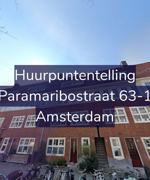 Foto gevel Huurpuntentelling voor Paramaribostraat 63-1, Amsterdam