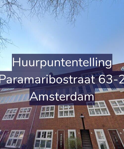 Foto gevel Huurpuntentelling voor Paramaribostraat 63-2, Amsterdam