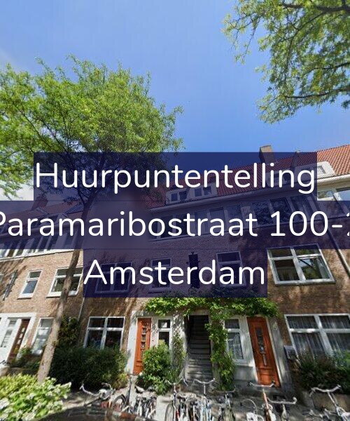 Foto gevel Huurpuntentelling voor Paramaribostraat 100-2, Amsterdam