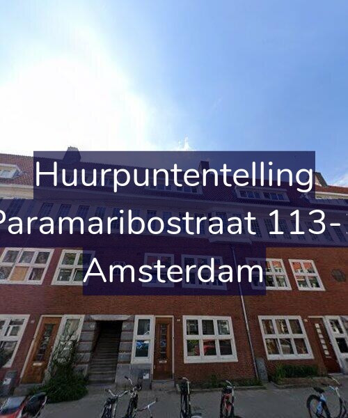 Foto gevel Huurpuntentelling voor Paramaribostraat 113-1, Amsterdam