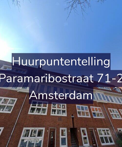 Foto gevel Huurpuntentelling voor Paramaribostraat 71-2, Amsterdam