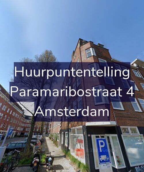 Foto gevel Huurpuntentelling voor Paramaribostraat 4, Amsterdam