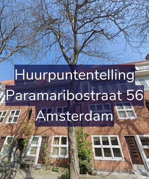 Foto gevel Huurpuntentelling voor Paramaribostraat 56, Amsterdam