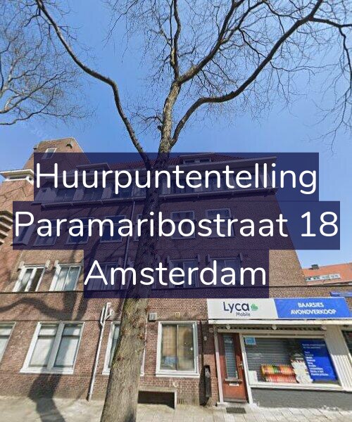 Foto gevel Huurpuntentelling voor Paramaribostraat 18, Amsterdam