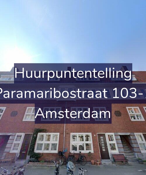 Foto gevel Huurpuntentelling voor Paramaribostraat 103-1, Amsterdam