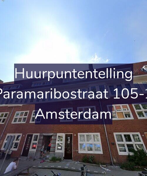 Foto gevel Huurpuntentelling voor Paramaribostraat 105-2, Amsterdam