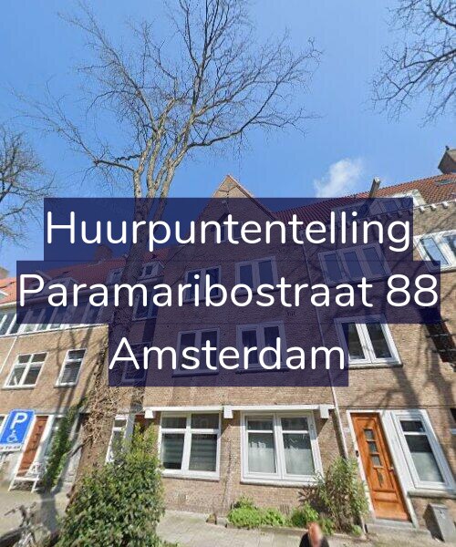 Foto gevel Huurpuntentelling voor Paramaribostraat 88, Amsterdam