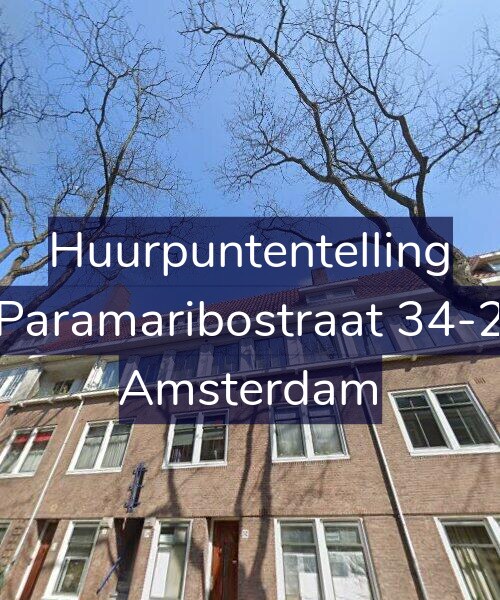 Foto gevel Huurpuntentelling voor Paramaribostraat 34-2, Amsterdam