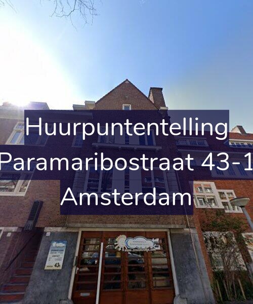 Foto gevel Huurpuntentelling voor Paramaribostraat 43-1, Amsterdam