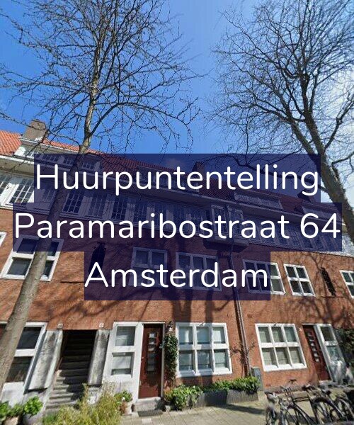 Foto gevel Huurpuntentelling voor Paramaribostraat 64, Amsterdam
