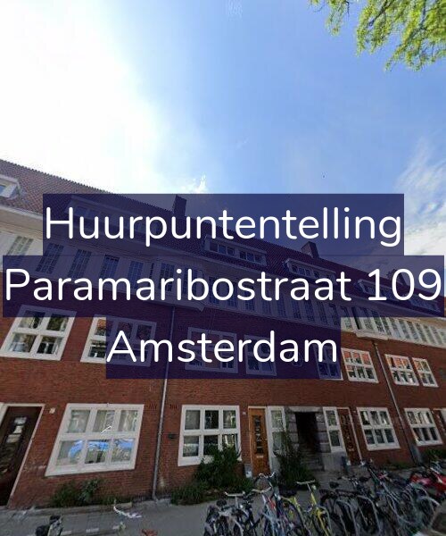 Foto gevel Huurpuntentelling voor Paramaribostraat 109, Amsterdam