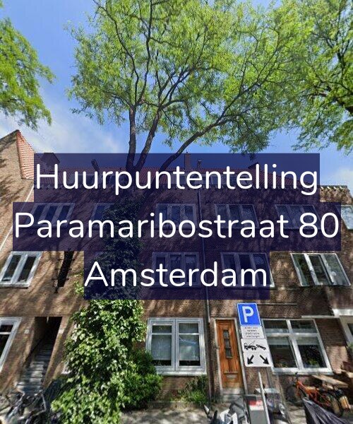 Foto gevel Huurpuntentelling voor Paramaribostraat 80, Amsterdam