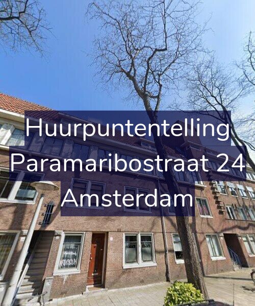 Foto gevel Huurpuntentelling voor Paramaribostraat 24, Amsterdam
