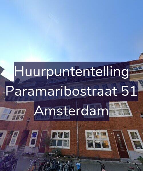Foto gevel Huurpuntentelling voor Paramaribostraat 51, Amsterdam