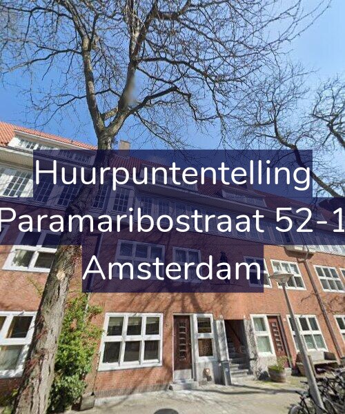Foto gevel Huurpuntentelling voor Paramaribostraat 52-1, Amsterdam