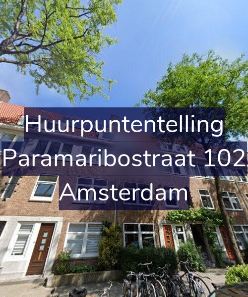 Foto gevel Huurpuntentelling voor Paramaribostraat 102, Amsterdam