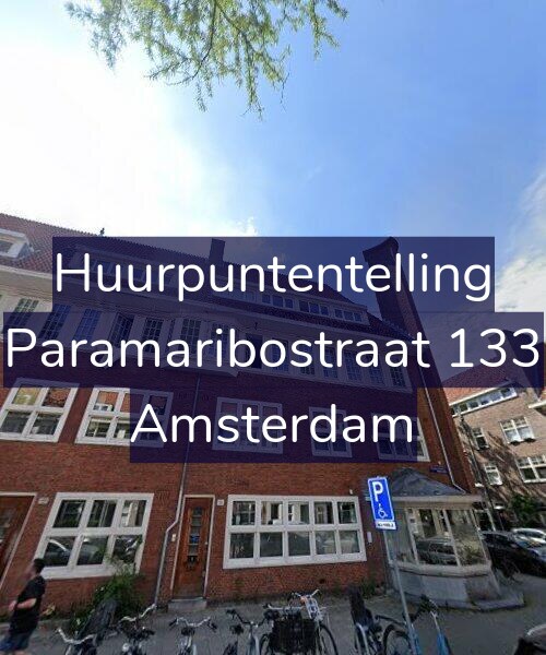 Foto gevel Huurpuntentelling voor Paramaribostraat 133, Amsterdam