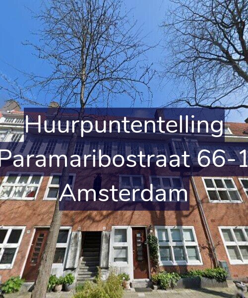 Foto gevel Huurpuntentelling voor Paramaribostraat 66-1, Amsterdam