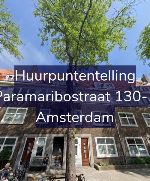 Foto gevel Huurpuntentelling voor Paramaribostraat 130-1, Amsterdam