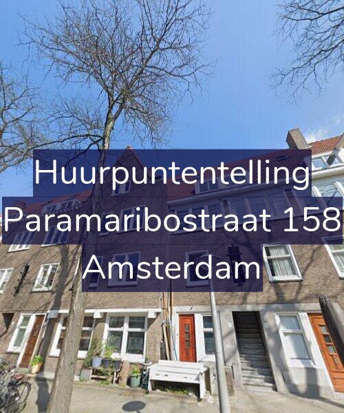 Foto gevel Huurpuntentelling voor Paramaribostraat 158, Amsterdam