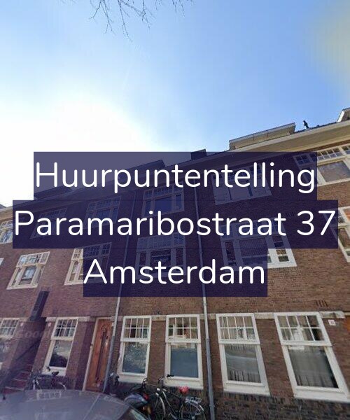 Foto gevel Huurpuntentelling voor Paramaribostraat 37, Amsterdam
