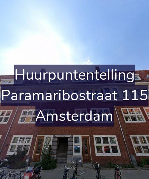 Foto gevel Huurpuntentelling voor Paramaribostraat 115, Amsterdam