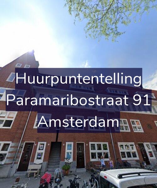 Foto gevel Huurpuntentelling voor Paramaribostraat 91, Amsterdam