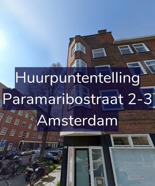 Foto gevel Huurpuntentelling voor Paramaribostraat 2-3, Amsterdam