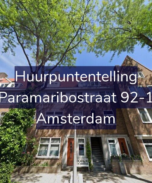 Foto gevel Huurpuntentelling voor Paramaribostraat 92-1, Amsterdam