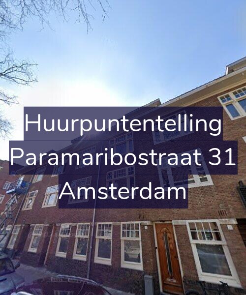 Foto gevel Huurpuntentelling voor Paramaribostraat 31, Amsterdam
