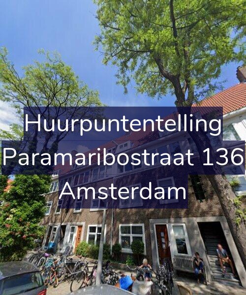 Foto gevel Huurpuntentelling voor Paramaribostraat 136, Amsterdam
