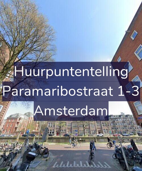 Foto gevel Huurpuntentelling voor Paramaribostraat 1-3, Amsterdam