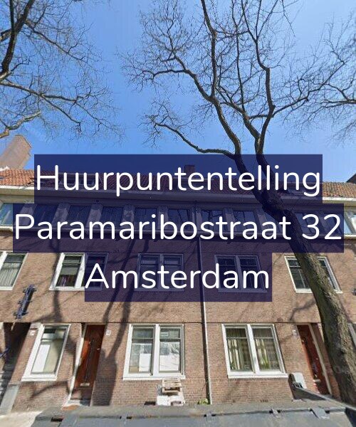 Foto gevel Huurpuntentelling voor Paramaribostraat 32, Amsterdam