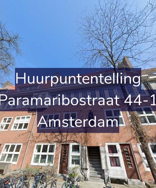 Foto gevel Huurpuntentelling voor Paramaribostraat 44-1, Amsterdam