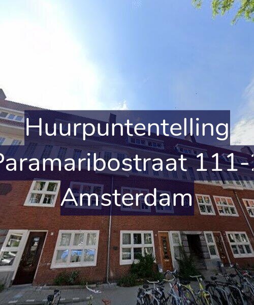 Foto gevel Huurpuntentelling voor Paramaribostraat 111-2, Amsterdam
