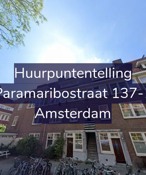 Foto gevel Huurpuntentelling voor Paramaribostraat 137-1, Amsterdam