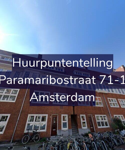 Foto gevel Huurpuntentelling voor Paramaribostraat 71-1, Amsterdam