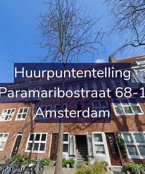 Foto gevel Huurpuntentelling voor Paramaribostraat 68-1, Amsterdam