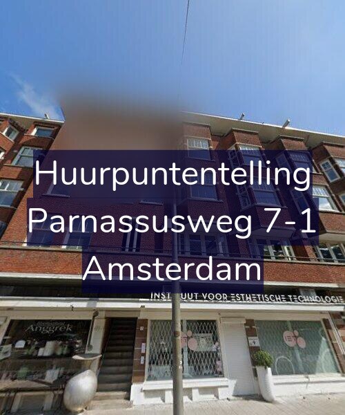 Foto gevel Huurpuntentelling voor Parnassusweg 7-1, Amsterdam