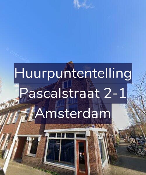 Foto gevel Huurpuntentelling voor Pascalstraat 2-1, Amsterdam