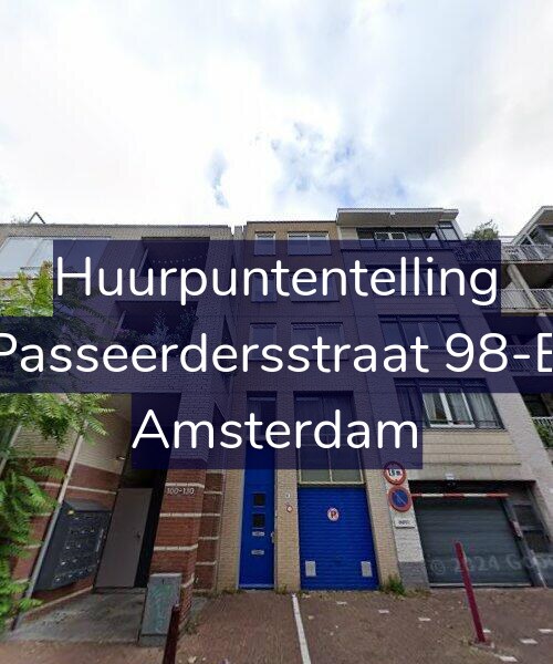 Foto gevel Huurpuntentelling voor Passeerdersstraat 98-B, Amsterdam