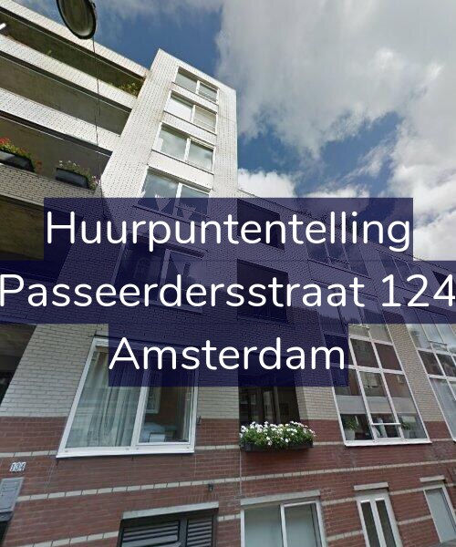 Foto gevel Huurpuntentelling voor Passeerdersstraat 124, Amsterdam