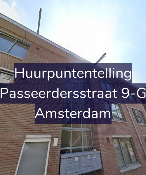 Foto gevel Huurpuntentelling voor Passeerdersstraat 9-G, Amsterdam