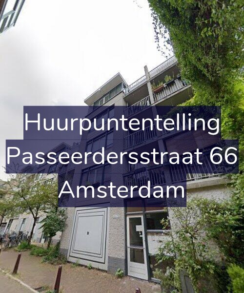 Foto gevel Huurpuntentelling voor Passeerdersstraat 66, Amsterdam