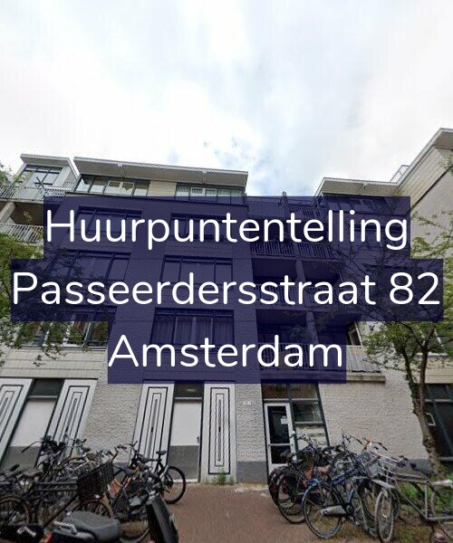 Foto gevel Huurpuntentelling voor Passeerdersstraat 82, Amsterdam
